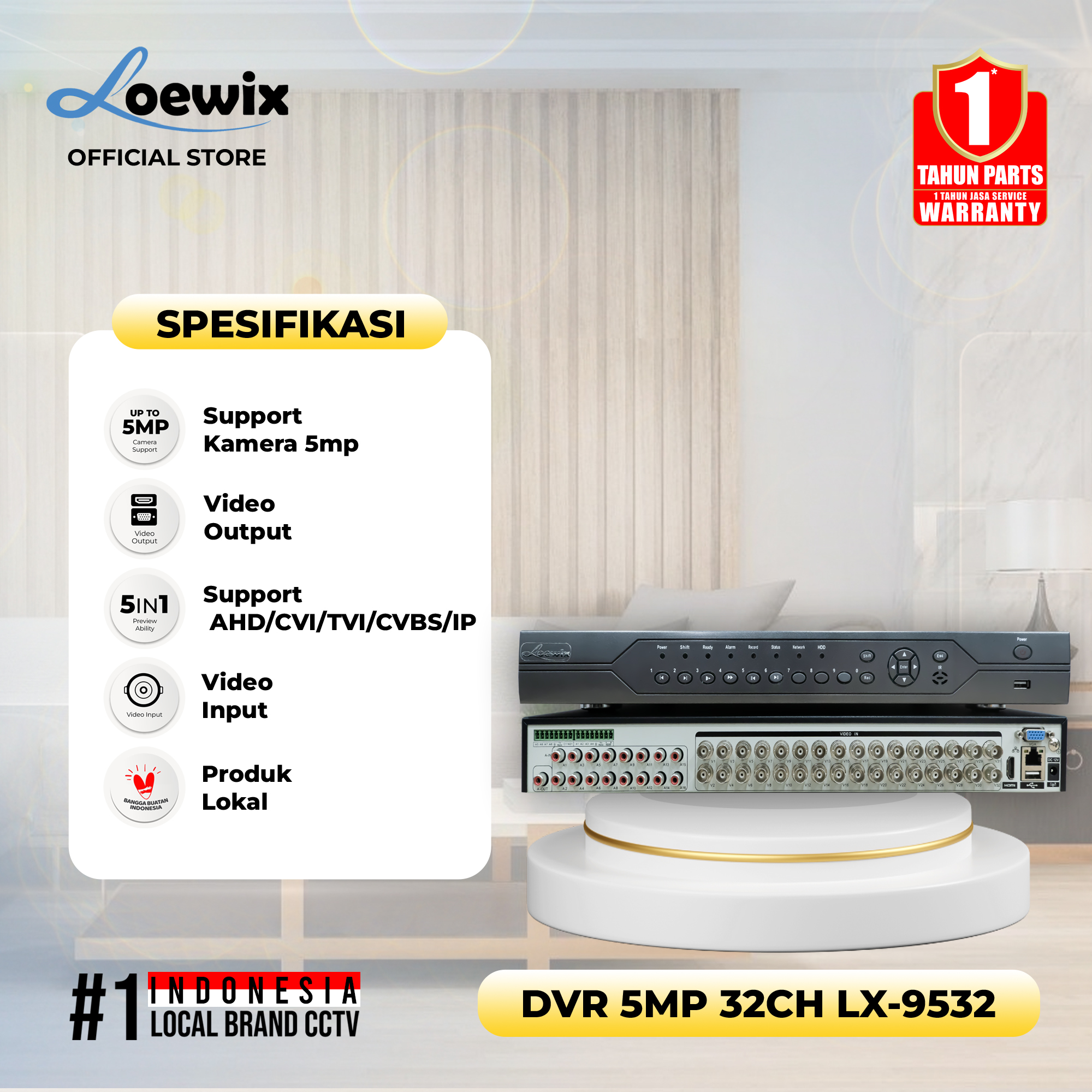 LOEWIX DVR #LX-9532 5MP 32CH